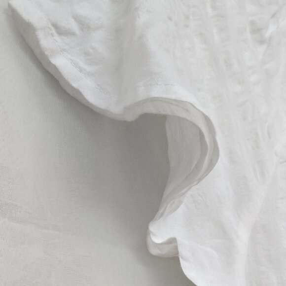 Style & Company* White V-neck blouse w/ short flutter sleeves* Size: PL - Picture 4 of 9